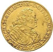 Dukat wikariacki - August III Sas Drezno mint obverse image
