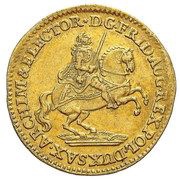 Dukat wikariacki - August III Sas Drezno mint obverse image