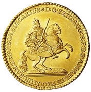 Dukat wikariacki - August III Sas Drezno mint obverse image