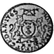 Dukat gdański - Stanisław August Poniatowski Gdańsk mint reverse image