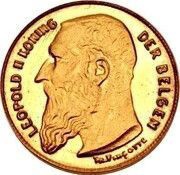 50 Centimes - Léopold II Pattern - Dutch text obverse image