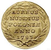 Dukat koronny - Stanisław August Poniatowski Warszawa mint, Polish–Lithuanian Commonwealth, 1783-1785 reverse image