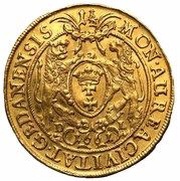 Półtoradukat gdański - Jan II Kazimierz Waza Gdańsk mint, Polish–Lithuanian Commonwealth, 1661 reverse image