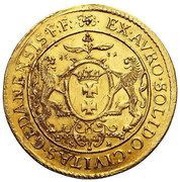 Dwudukat gdański - Sigismund III Vasa Gdańsk mint, Polish–Lithuanian Commonwealth, 1631 reverse image