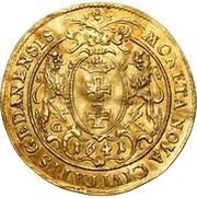 Dwudukat gdański - Władysław IV Waza Gdańsk mint, Polish–Lithuanian Commonwealth, 1641 reverse image
