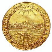 Dwudukat gdański - Władysław IV Waza Gdańsk mint, Polish–Lithuanian Commonwealth, 1642 reverse image