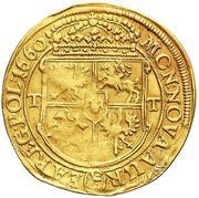 Dwudukat koronny - Jan II Kazimierz Waza Bydgoszcz mint, Polish–Lithuanian Commonwealth, 1660 reverse image