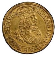 Dwudukat koronny - Jan II Kazimierz Waza Lwów mint obverse image