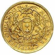 Dwudukat gdański - Michał Korybut Wiśniowiecki Gdańsk mint, Polish–Lithuanian Commonwealth, 1669-1673 reverse image