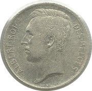 50 Centimes - Albert I French text obverse image