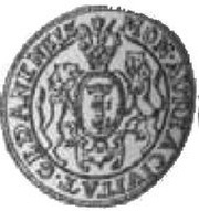 Dwudukat gdański - Jan III Sobieski Gdańsk mint, Polish–Lithuanian Commonwealth, 1674-1696 reverse image