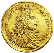 Dwudukat - August II Mocny Drezno mint obverse image