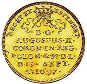 Dwudukat - August II Mocny Drezno mint obverse image