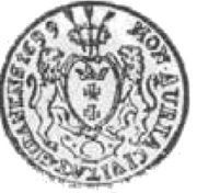 Dwudukat gdański - August II Mocny Gdańsk mint, Polish–Lithuanian Commonwealth, 1699 reverse image