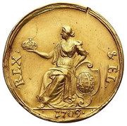 Dwudukat - August II Mocny Drezno mint, Polish–Lithuanian Commonwealth, 1709 reverse image