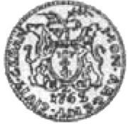 Dwudukat gdański - August III Sas Gdańsk mint, Polish–Lithuanian Commonwealth, 1760-1763 reverse image