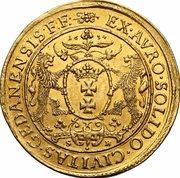 Trzydukat gdański - Władysław IV Waza Gdańsk mint, Polish–Lithuanian Commonwealth, 1634 reverse image