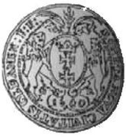 Trzydukat gdański - Władysław IV Waza Gdańsk mint, Polish–Lithuanian Commonwealth, 1640 reverse image