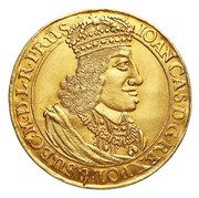 Trzydukat gdański - Jan II Kazimierz Waza Gdańsk mint obverse image