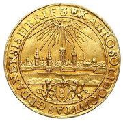 Trzydukat gdański - Jan II Kazimierz Waza Gdańsk mint, Polish–Lithuanian Commonwealth, 1649-1668 reverse image