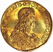 Trzydukat gdański - Jan II Kazimierz Waza Gdańsk mint obverse image