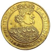 Czterodukat gdański - Władysław IV Waza Gdańsk mint obverse image