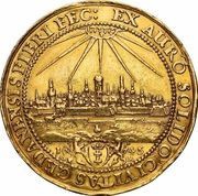 Czterodukat gdański - Władysław IV Waza Gdańsk mint, Polish–Lithuanian Commonwealth, 1645 reverse image