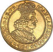 Czterodukat gdański - Jan II Kazimierz Waza Gdańsk mint obverse image