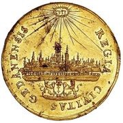 Czterodukat - Jan III Sobieski Gdańsk mint, Polish–Lithuanian Commonwealth, 1674-1696 reverse image