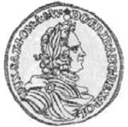 Czterodukat - August II Mocny Drezno mint obverse image