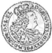 Czterodukat gdański - August III Sas Gdańsk mint obverse image