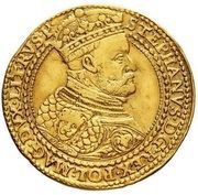 Pięciodukat gdański / Półportugał - Stefan Batory Gdańsk mint obverse image