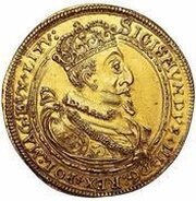Półportugał litewski / Pięciodukat litewski - Sigismund III Vasa Wilno mint obverse image