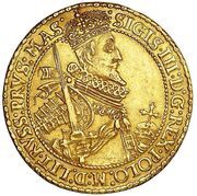 Pięciodukat koronny - Sigismund III Vasa Bydgoszcz mint obverse image