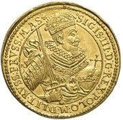 Pięciodukat koronny - Sigismund III Vasa Bydgoszcz mint obverse image