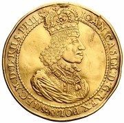 Pięciodukat gdański - Jan II Kazimierz Waza Gdańsk mint obverse image