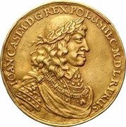 Sześciodukat gdański - Jan II Kazimierz Waza Gdańsk mint obverse image