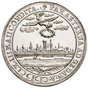 Sześciodukat gdański - Jan II Kazimierz Waza Gdańsk mint, Polish–Lithuanian Commonwealth, 1660 reverse image