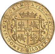 Portugał koronny - Sigismund III Vasa Olkusz mint, Polish–Lithuanian Commonwealth, 1587 reverse image