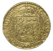 Portugał koronny - Sigismund III Vasa Vilnius mint, Polish–Lithuanian Commonwealth, 1616 reverse image