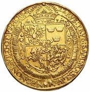 10 Dukatów / Portugał - Sigismund III Vasa Wilno mint, Polish–Lithuanian Commonwealth, 1621-1622 reverse image