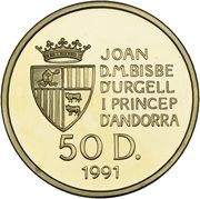 50 Diners - Joan Martí i Alanis XXV Summer Olympic Games obverse image