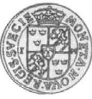 1 Marka - Sigismund III Vasa Sztokholm mint, Polish–Lithuanian Commonwealth, 1594-1595 reverse image