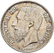 1 Franc - Léopold II French text obverse image