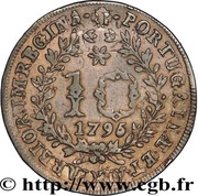 10 Réis - Maria I reverse image