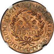 10 Réis - Maria II London mint reverse image
