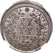 40 Réis - Maria I Pattern reverse image
