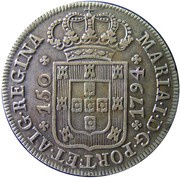 150 Réis - Maria I obverse image