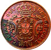 5 Réis - Carlos I obverse image