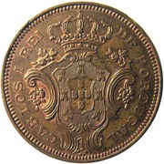 10 Réis - Carlos I obverse image